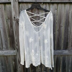 Ten Sixty Sherman Lace Blouse in White